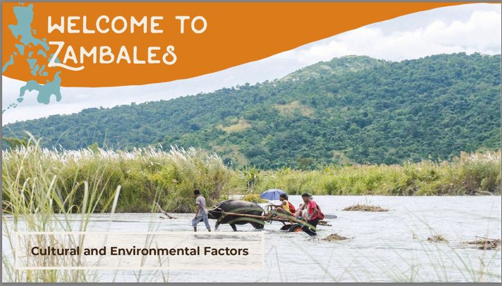Welcome to Zambales: cultural and environmental factors