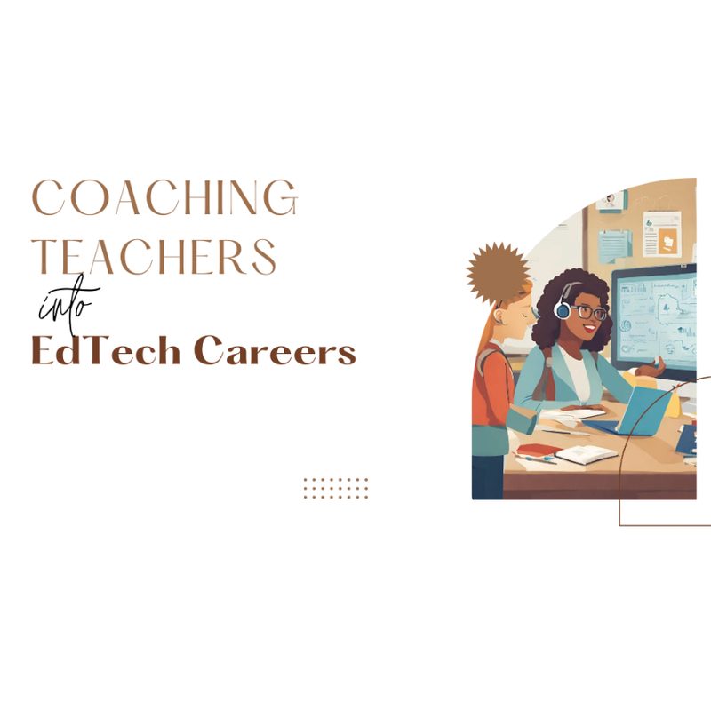 Illustration of a teacher working at a computer