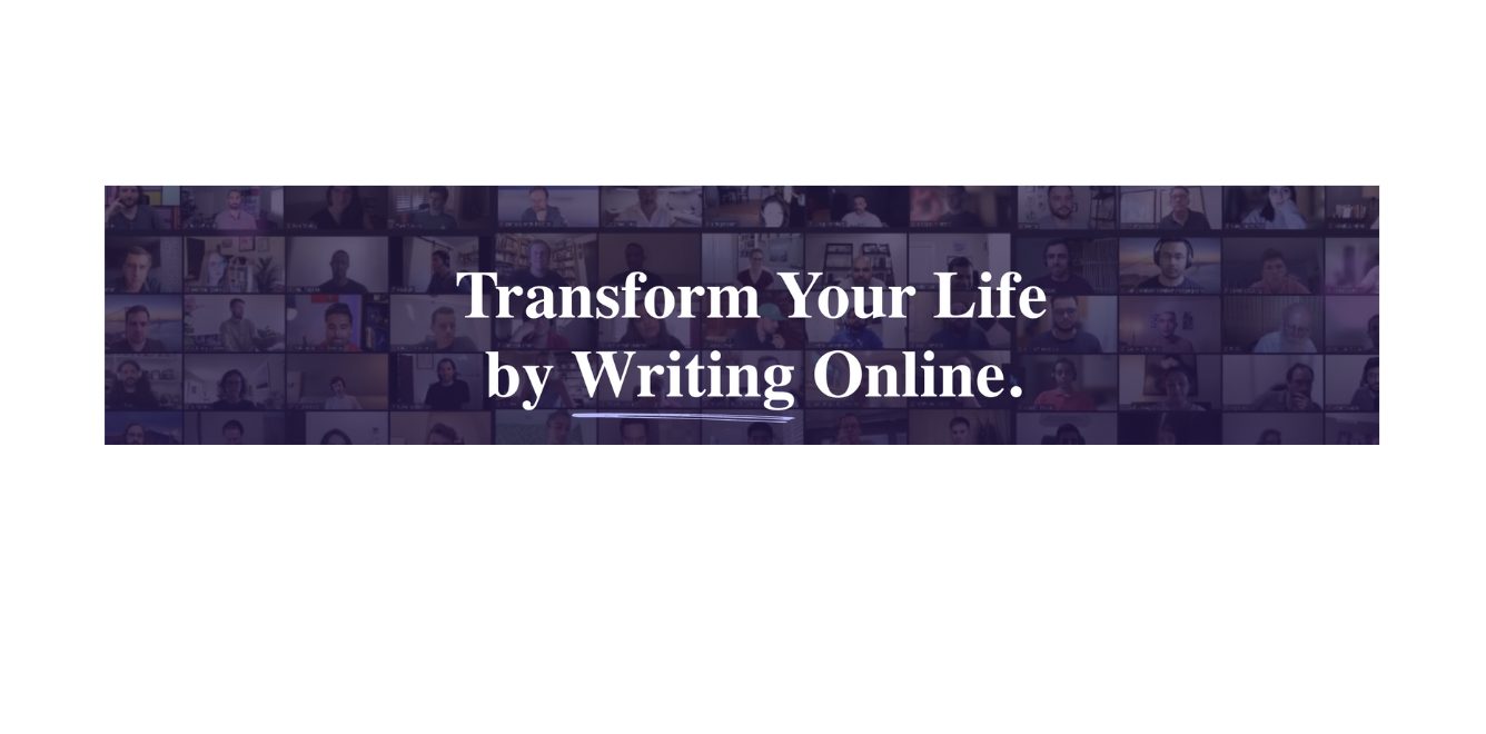 Write of Passage: transform your life by writing online